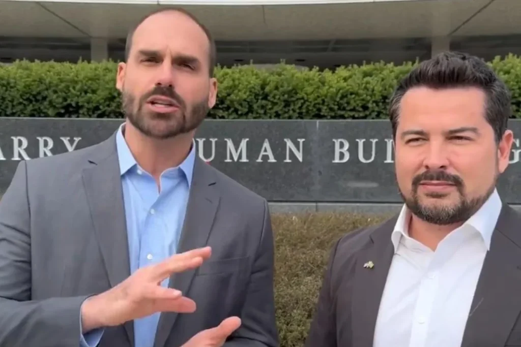 Eduardo pede a governo Trump que não caia na “provocação” de Lula Foto: reprodução